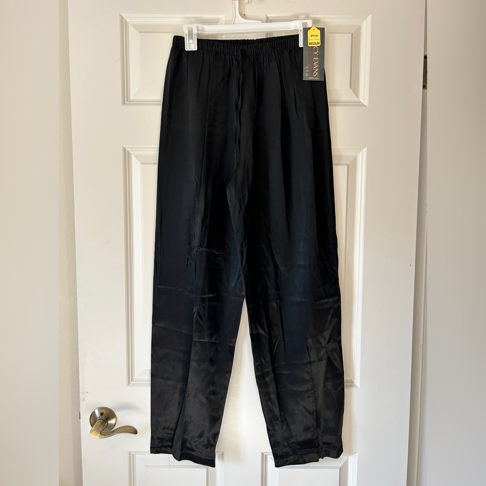 NWT Tracy Evans Silk Pants M